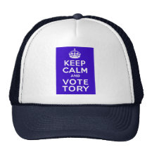 Keep Calm And Vote Tory ~ Political U.K General Trucker Hats