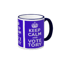 Keep Calm And Vote Tory ~ Political U.K Mugs