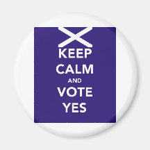 Keep calm and vote yes fridge magnets