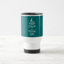 Keep Calm and Yoga On Mug