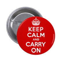 Keep Calm Carry On Button