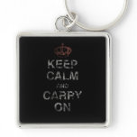 Keep Calm Carry On keychains