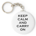 Keep Calm Carry On keychains