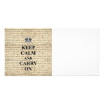 Keep Calm & Carry On photo cards