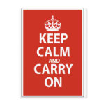Keep Calm & Carry On postcards