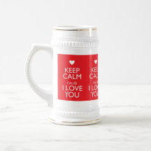 KEEP CALM CAUSE I LOVE YOU MUG
