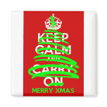 KEEP CALM Christmas Tree Grafitti magnets