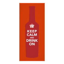 Keep Calm & Drink On Birthday Party Invitation