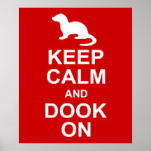 Keep Calm Ferret Poster