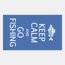 Keep Calm & Go Fishing stickers