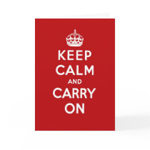 Keep Calm Greeting Card