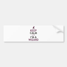 Keep Calm I'm A Wizard Bumper Stickers