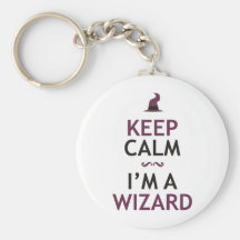 Keep Calm I'm A Wizard Keychains