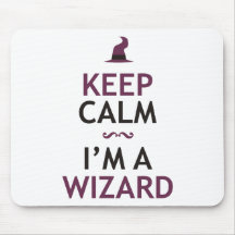 Keep Calm I'm A Wizard Mouse Pads