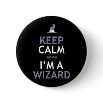 Keep Calm I'm A Wizard Pins