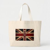 Keep Calm (kettle on) Canvas Bags