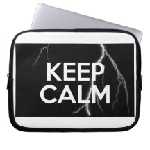 KEEP CALM Lightning Sleeve Laptop Computer Sleeves