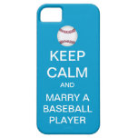 KEEP CALM Marry A Baseball Player iPhone 5 Case