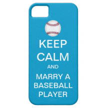 KEEP CALM Marry A Baseball Player iPhone 5 Case
