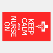 Keep Calm & Nurse On stickers