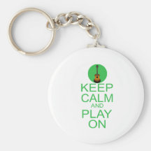Keep Calm Parody Guitar Key Chains
