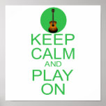 Keep Calm Parody Guitar posters
