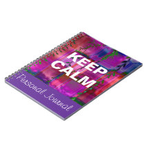 Keep Calm Personal Journal Notebook