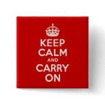 Keep Calm Pin buttons