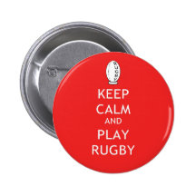 Keep Calm & Play Rugby Pins