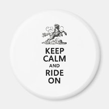Keep Calm & Ride On Fridge Magnets