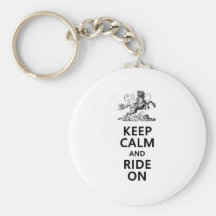 Keep Calm & Ride On Keychains