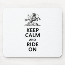 Keep Calm & Ride On Mousepad