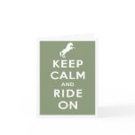 Keep Calm & Ride On Notecard