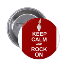 Keep Calm Rock On Buttons