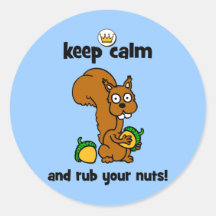 keep calm round sticker