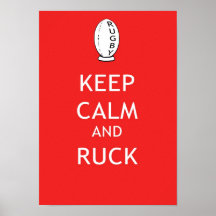Keep Calm & Ruck Poster