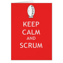 Keep Calm & Scrum Greeting Cards
