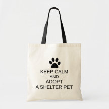 Keep Calm Shelter Pet Tote Bag