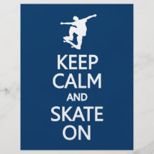 Keep Calm & Skate On custom flyers