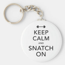Keep Calm Snatch On Black Key Chain