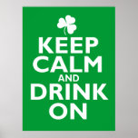 Keep Calm St Patricks Day Humour posters