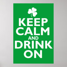 Keep Calm St Patricks Day Humour Print