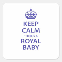 Keep Calm There's A Royal Baby Stickers