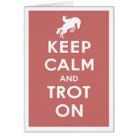 Keep Calm & Trot On Notecard