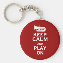 Keep Calm Tuba Key Chain