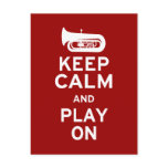 Keep Calm Tuba postcards
