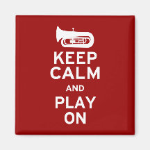 Keep Calm Tuba Refrigerator Magnets