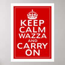 Keep Calm Wazza And Carry On ~ England Footie 2010 Poster