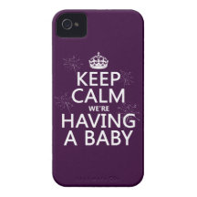 Keep Calm We're Having A Baby (in any colour) Case-Mate iPhone 4 Cases
