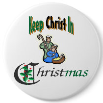 Keep Christ In Christmas Button